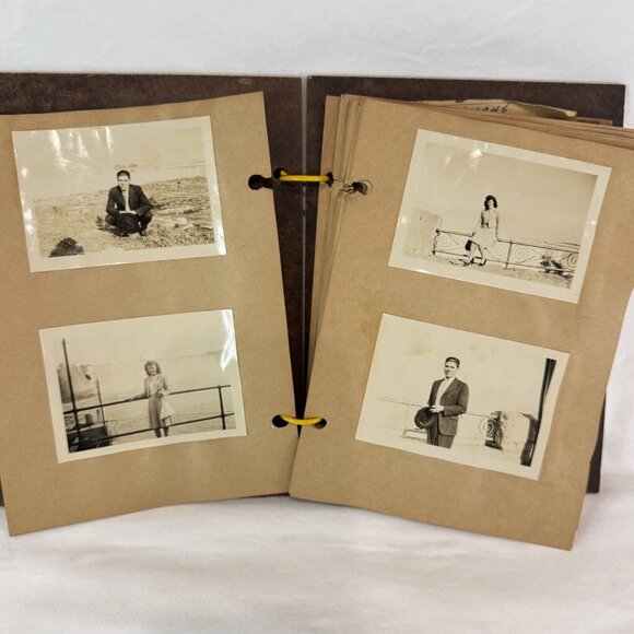 Vintage 1946 Photo Album Niagara Falls New York & Canada Clippings Cars Trolley - Picture 6 of 16